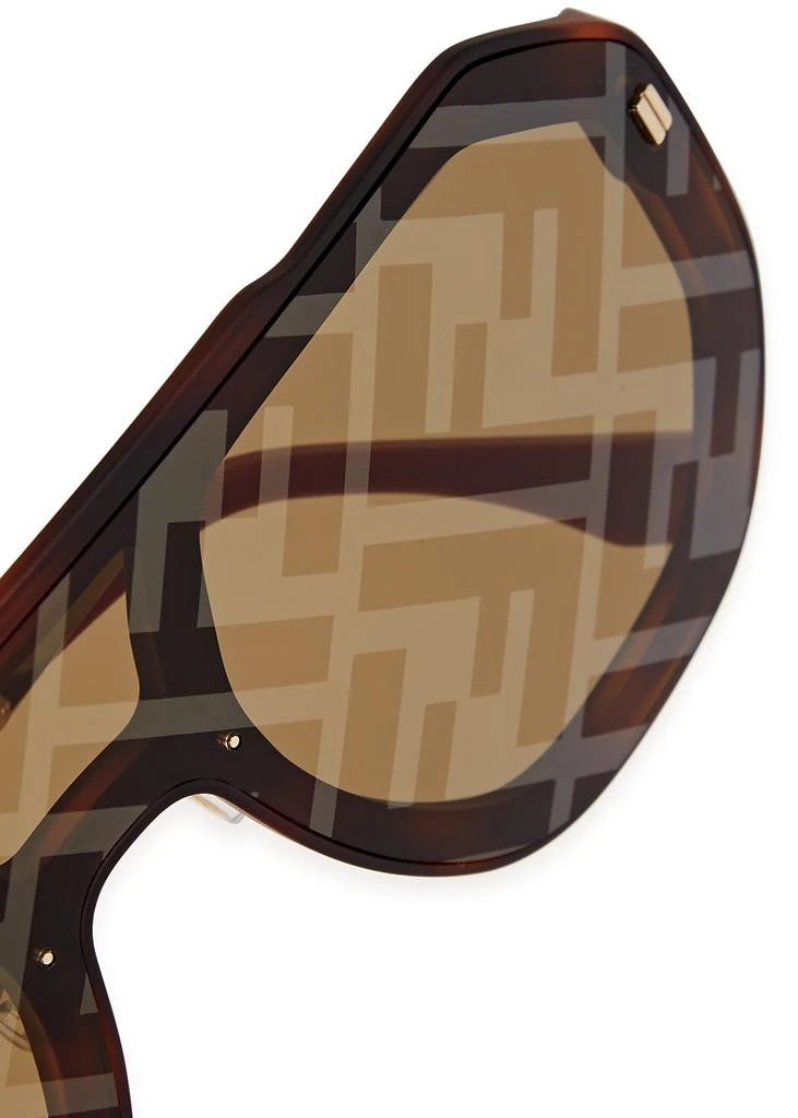 商品Fendi|Tortoiseshell FF-print aviator-style sunglasses,价格¥2815,第3张图片详细描述