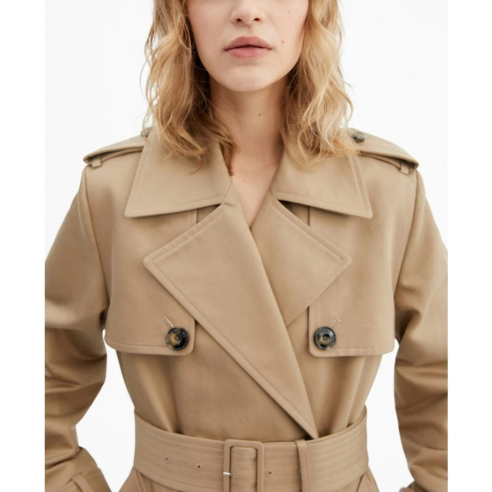 商品Mango|Women's Water-Repellent Premium Trench Coat,价格¥1495,第5张图片详细描述