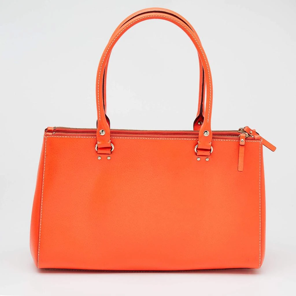 商品[二手商品] Kate Spade|Kate Spade Bright Orange Leather Martine Wellesley Tote,价格¥1037,第4张图片详细描述