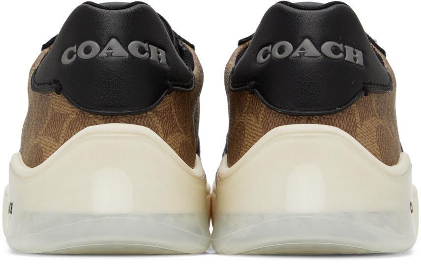 商品Coach|Brown & Black Citysole Court Sneakers,价格¥759,第4张图片详细描述