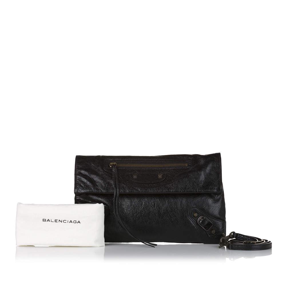 Balenciaga Black Motocross Classic Envelope Crossbody Bag商品第6张图片规格展示