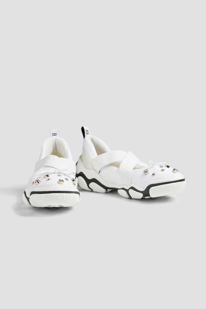 商品RED Valentino|Ballet crystal-embellished neoprene sneakers,价格¥1935,第2张图片详细描述