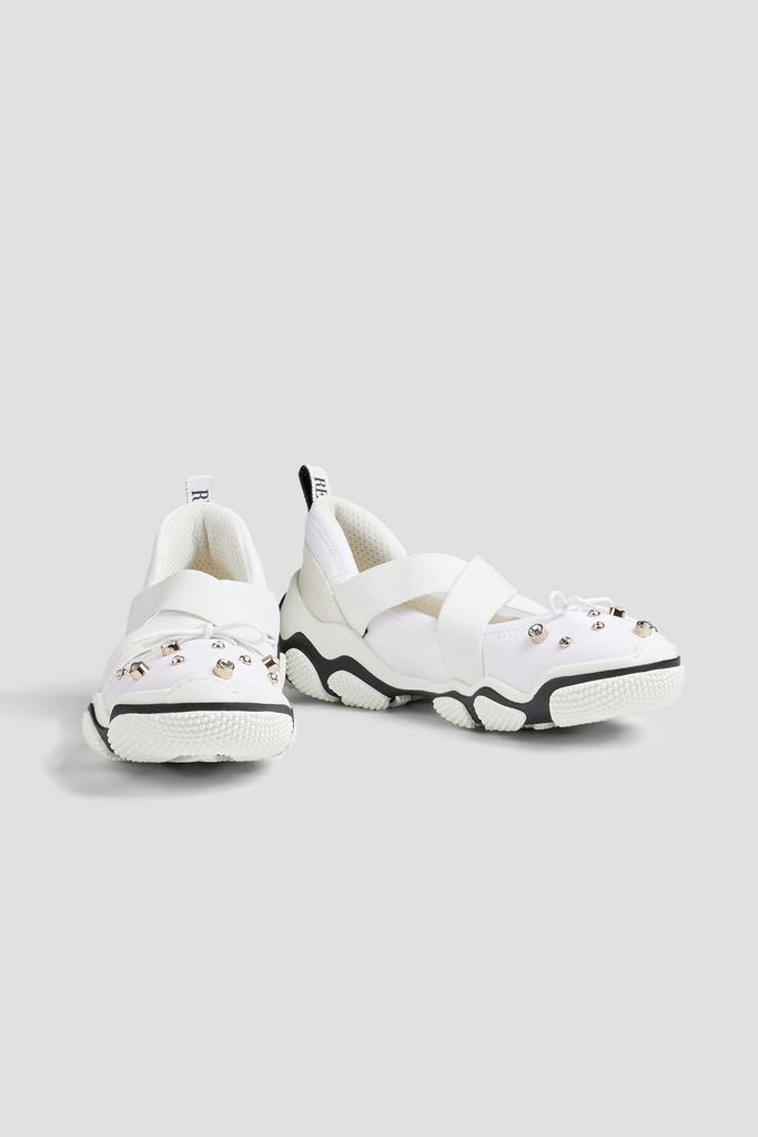 商品RED Valentino|Ballet crystal-embellished neoprene sneakers,价格¥1914,第4张图片详细描述