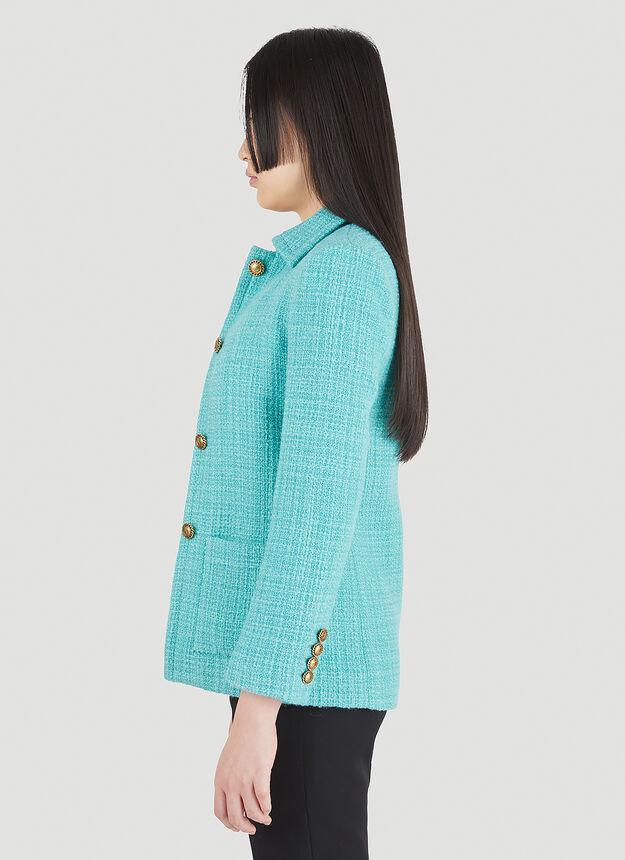 商品Yves Saint Laurent|Bouclé Blazer in Blue,价格¥21656,第5张图片详细描述