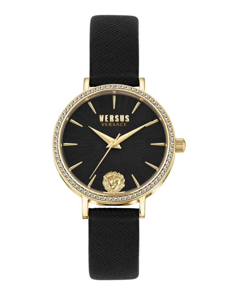 商品Versus Versace|Mar Vista Crystal Leather Watch,价格¥1915,第1张图片