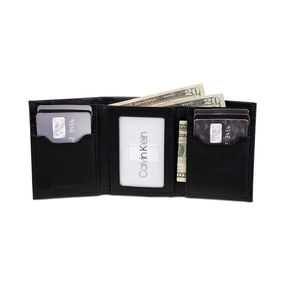 商品Calvin Klein|Men's Soft Milled Trifold Wallet,价格¥371,第4张图片详细描述