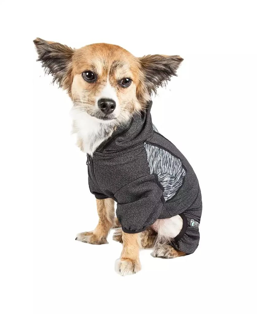 商品Pet Life|Active 'Pawsterity' Performance Two Toned Full Bodied Hoodie,价格¥544,第3张图片详细描述