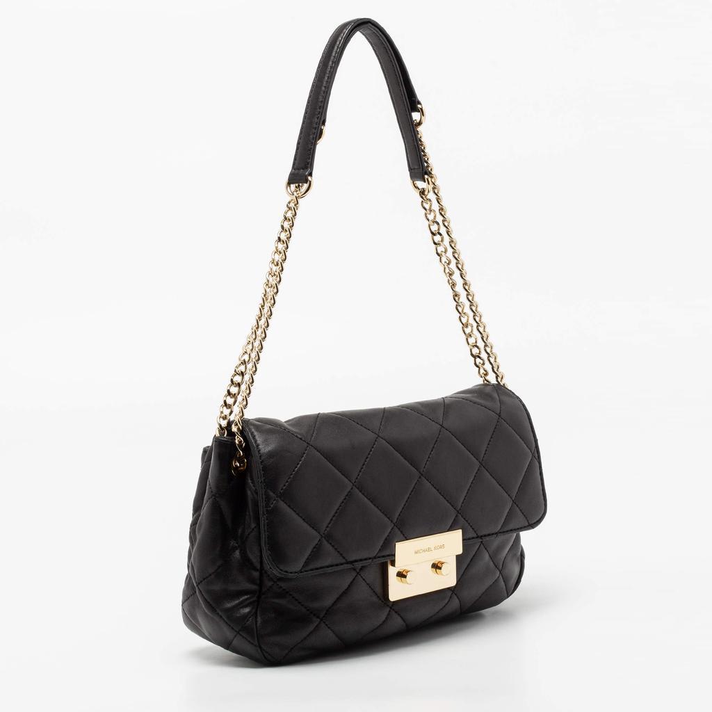 商品[二手商品] Michael Kors|Michael Kors Black Leather Large Sloan Shoulder Bag,价格¥1352,第5张图片详细描述