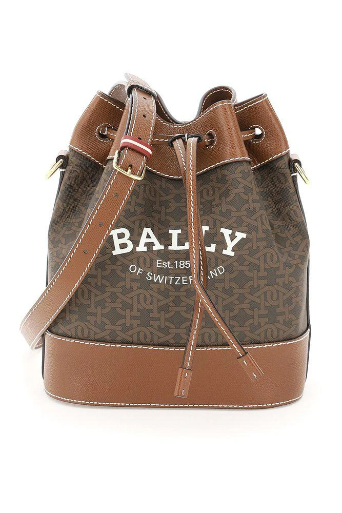 商品Bally|Bally Cleoh Logo Printed Bucket Bag,价格¥4056,第1张图片