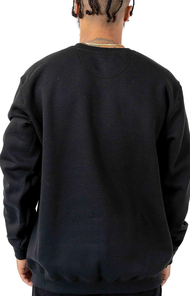 (103852) Crewneck Pocket Sweatshirt - Black商品第3张图片规格展示