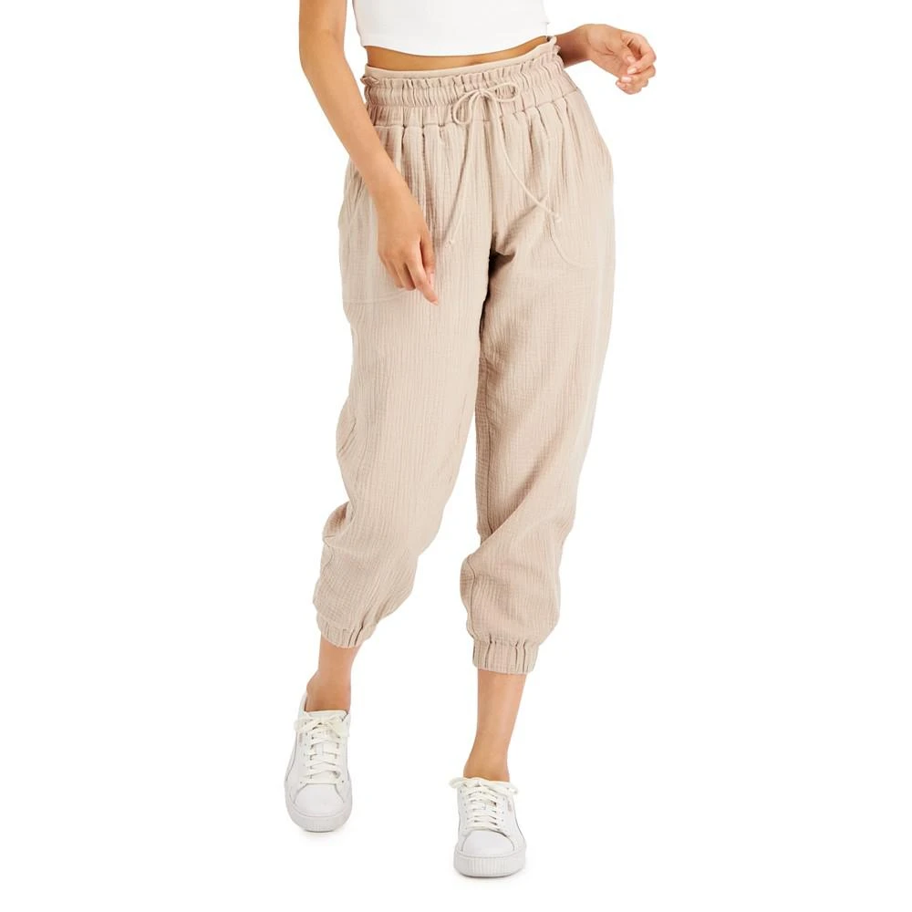 商品Indigo Rein|Juniors' Gauzy Cotton Jogger Pants,价格¥85,第1张图片