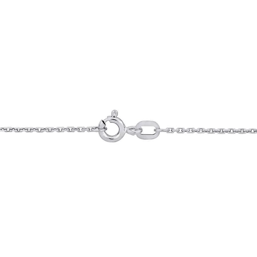 商品Amour|1.2mm Diamond-cut Cable Chain Necklace In 14K White Gold - 16 In,价格¥1488,第2张图片详细描述