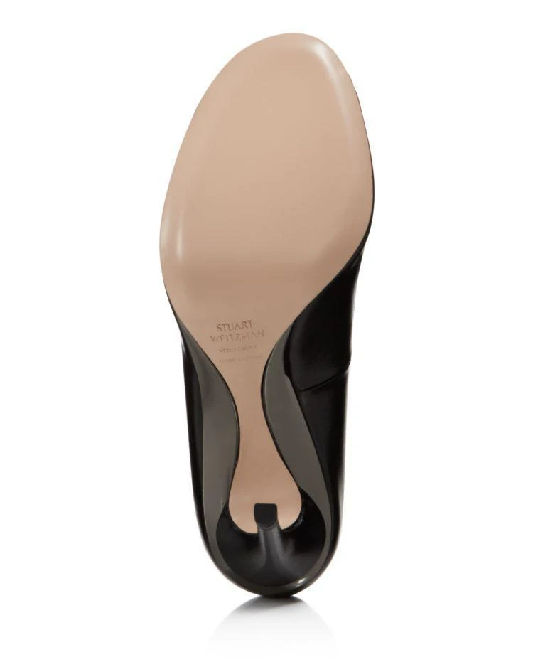 商品Stuart Weitzman|Women's Dream Halo Leather Peep Toe Pumps,价格¥1336,第5张图片详细描述