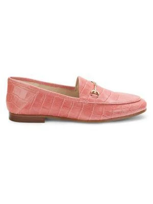 商品Sam Edelman|Loraine Croc-Embossed Leather Bit Loafers,价格¥554,第1张图片