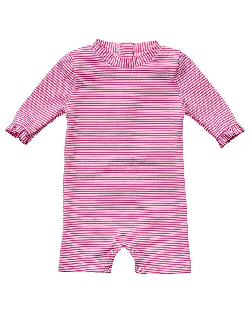 商品Snapper Rock|Raspberry Stripe Sunsuit,价格¥143,第1张图片