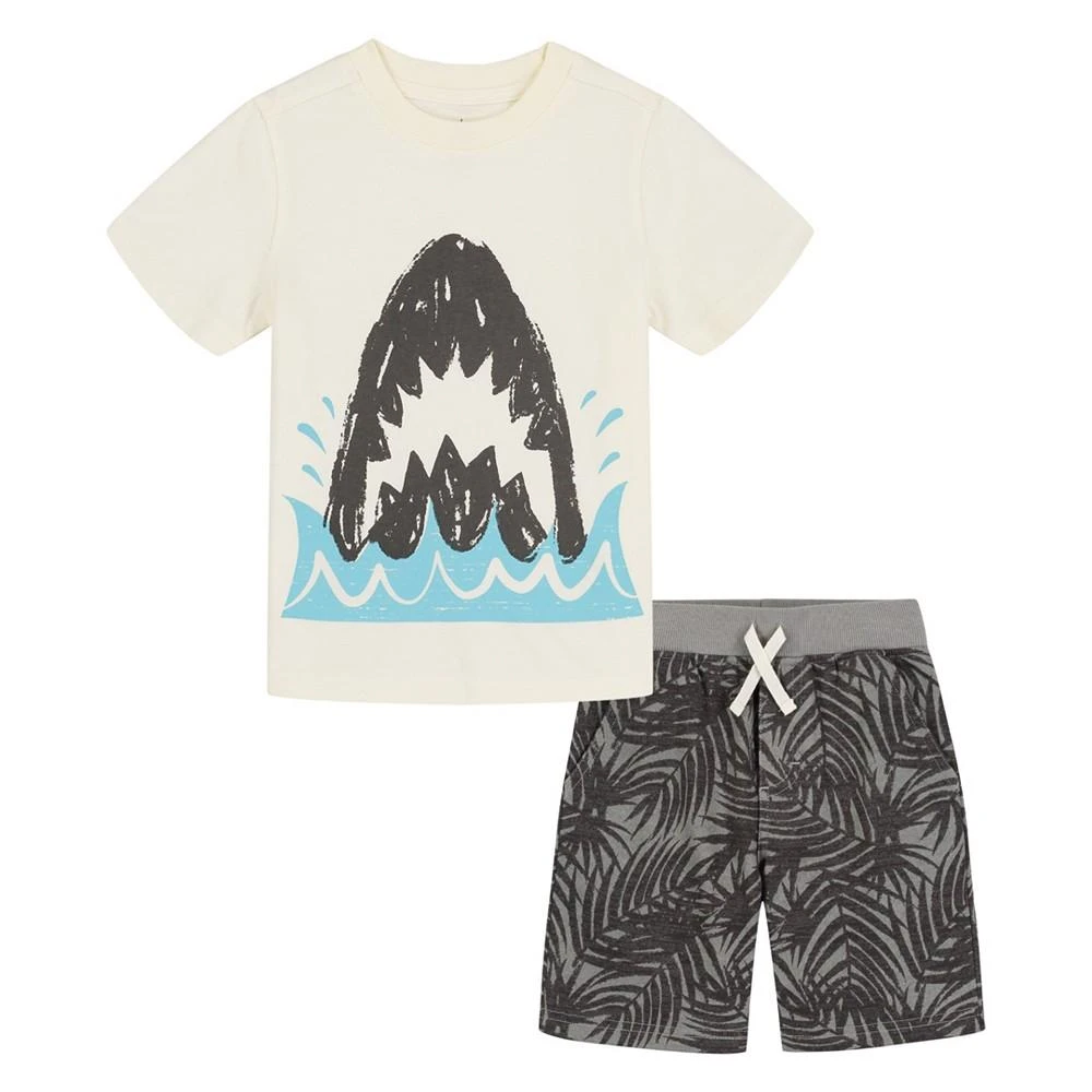 商品KIDS HEADQUARTERS|Baby Boys Shark T Shirt and Shorts, 2 Piece Set,价格¥87,第1张图片