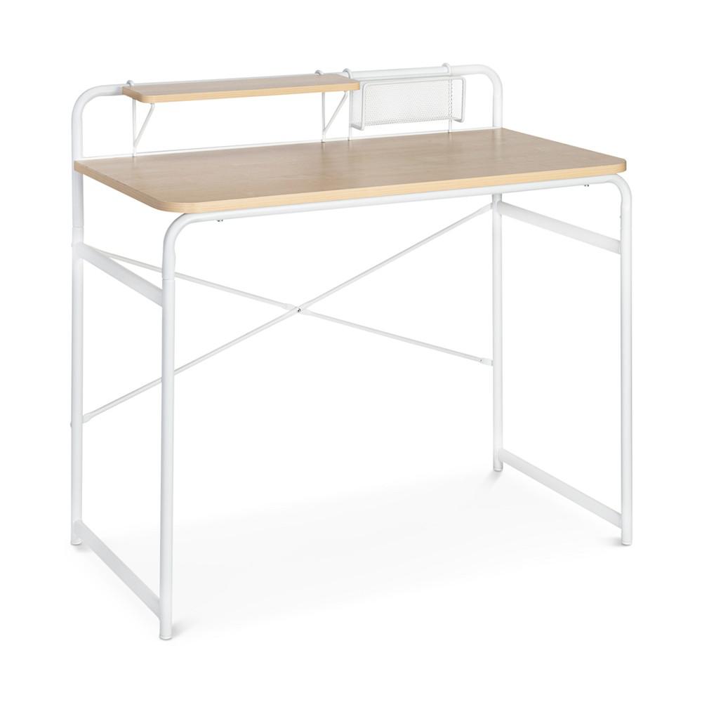 Computer Desk with Shelf & Basket商品第2张图片规格展示