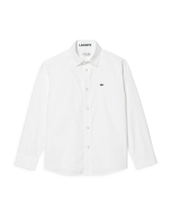商品Lacoste|Boys' Cotton Oxford Shirt - Little Kid, Big Kid,价格¥474,第1张图片