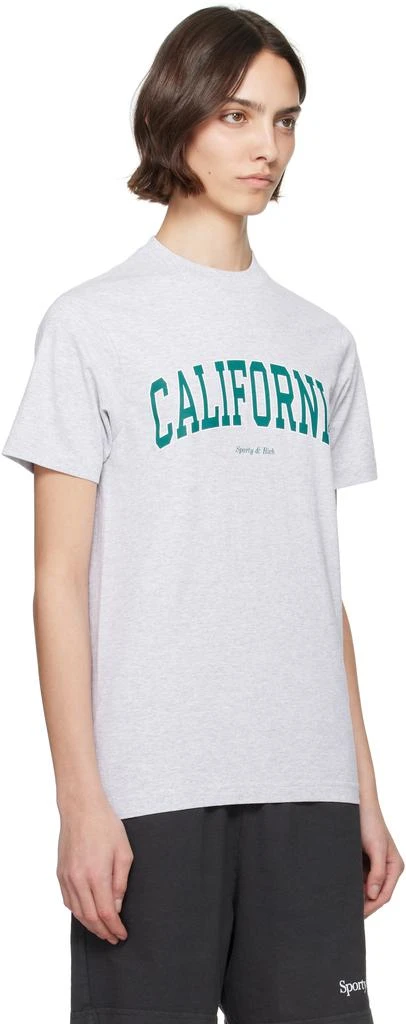 商品Sporty & Rich|Gray 'California' T-shirt,价格¥450,第2张图片详细描述