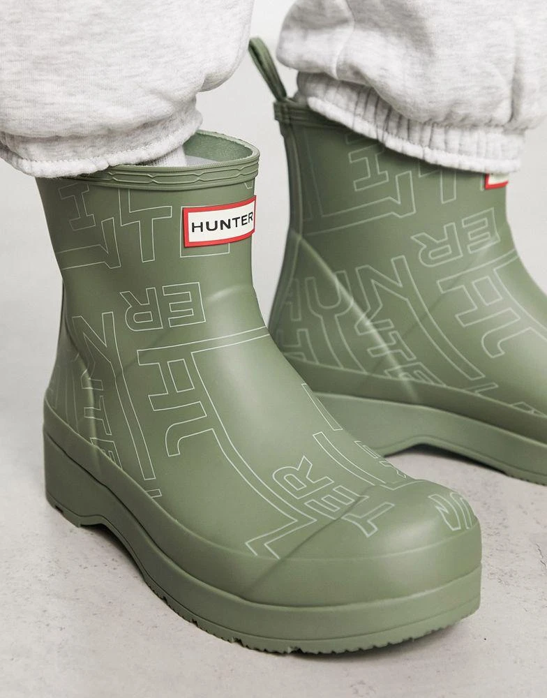 商品Hunter|Hunter play short boot in khaki,价格¥686,第1张图片