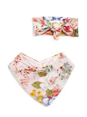 商品Camilla|​Baby’s 2-Piece Floral Headband & Bib Set,价格¥214,第1张图片