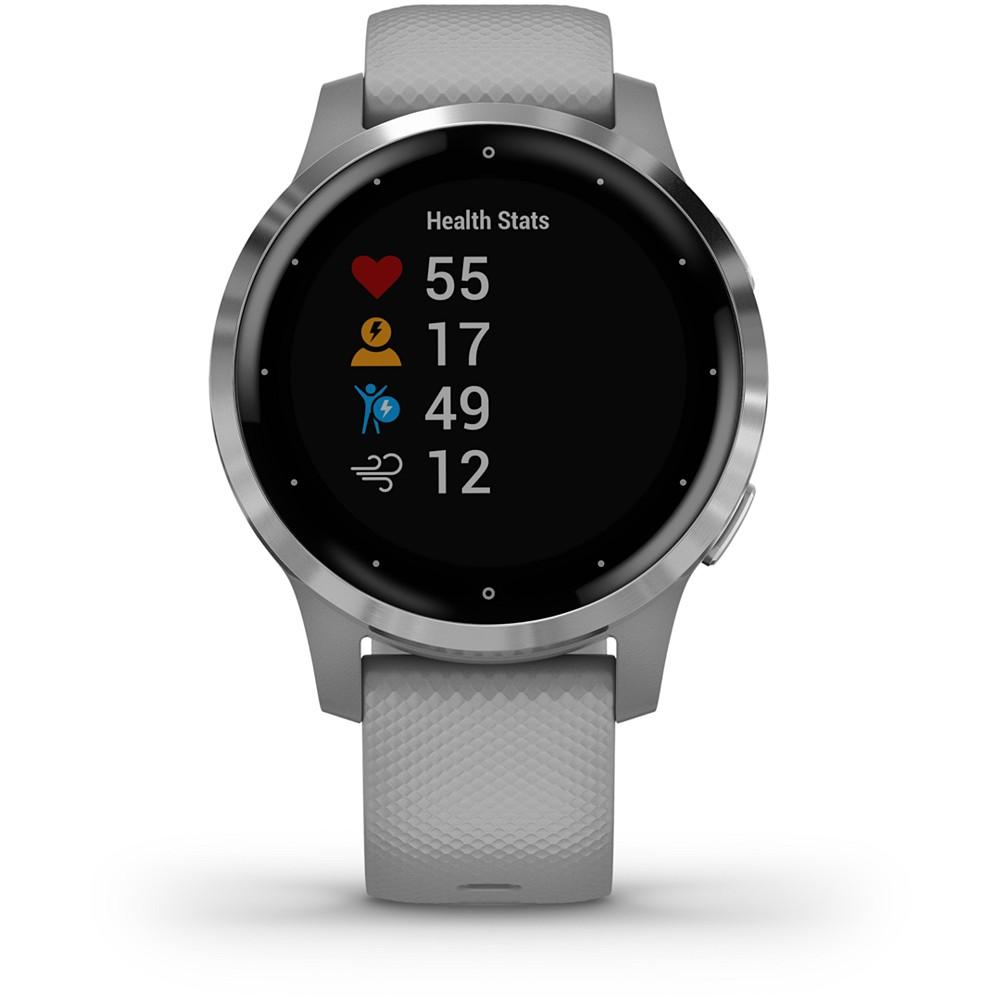Unisex vivoactive 4S Powder Gray Silicone Strap Touchscreen Smart Watch 40mm商品第6张图片规格展示