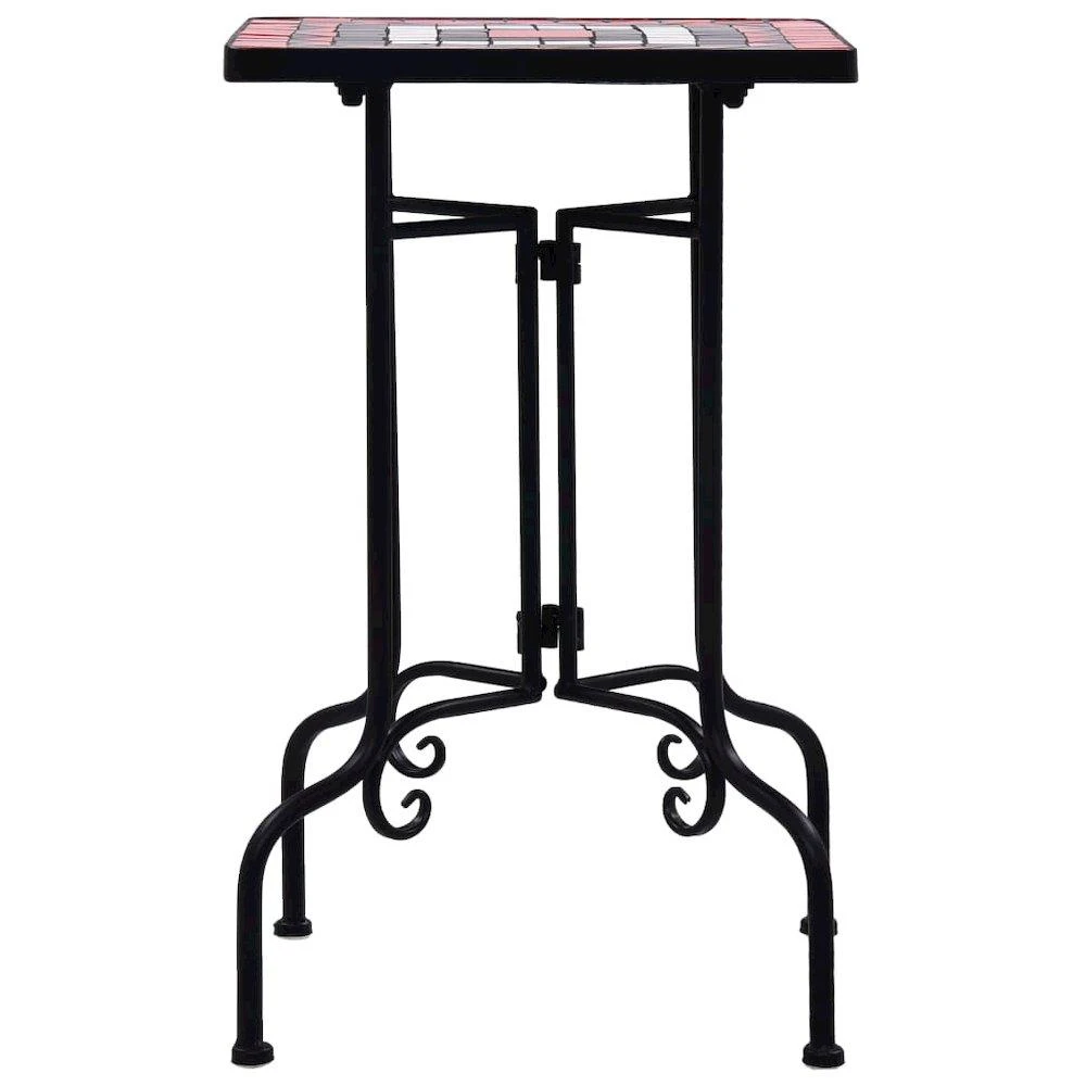商品VidaXL|Mosaic Side Table Terracotta and White Ceramic, 46712,价格¥959,第2张图片详细描述