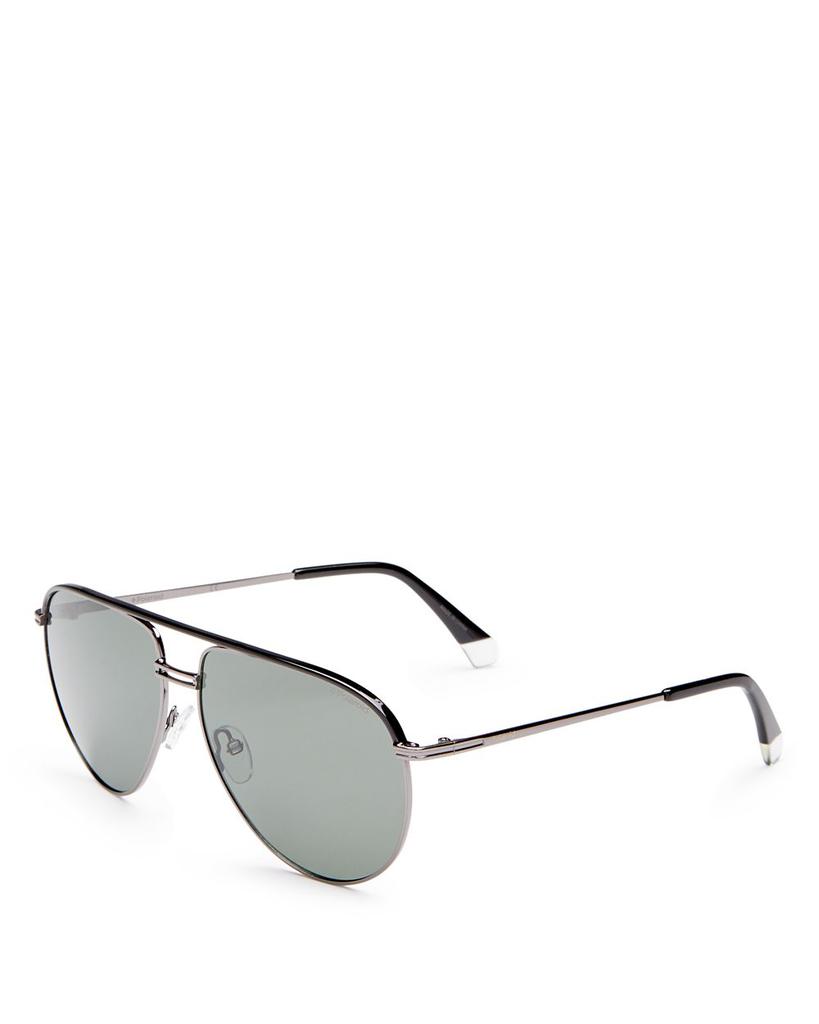 Men's Brow Bar Aviator Sunglasses, 61mm商品第3张图片规格展示