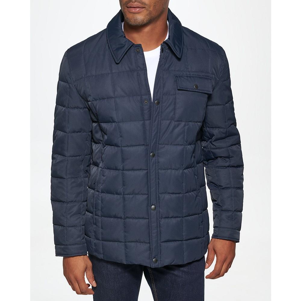 商品Cole Haan|Men's Tech Down Shirt Jacket with Box Quilt Jacket,价格¥1531,第5张图片详细描述