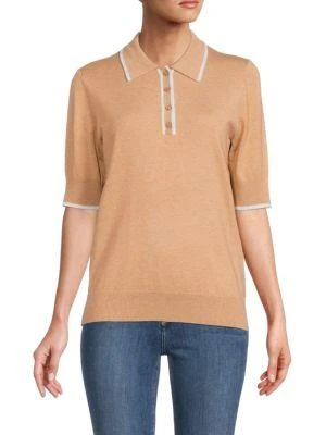 商品Saks Fifth Avenue|Short Sleeve Tipped Polo,价格¥158,第1张图片