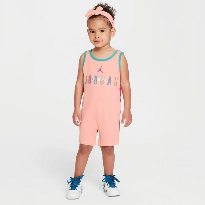 商品Jordan|Girls' Infant Jordan BFF Romper and Headband Set (12M - 24M),价格¥111,第1张图片