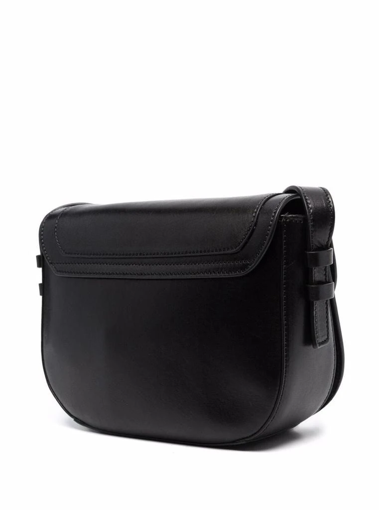 商品The Bridge|LaviniaBlack Leather  Crossbody Bag with Logo,价格¥1524,第2张图片详细描述