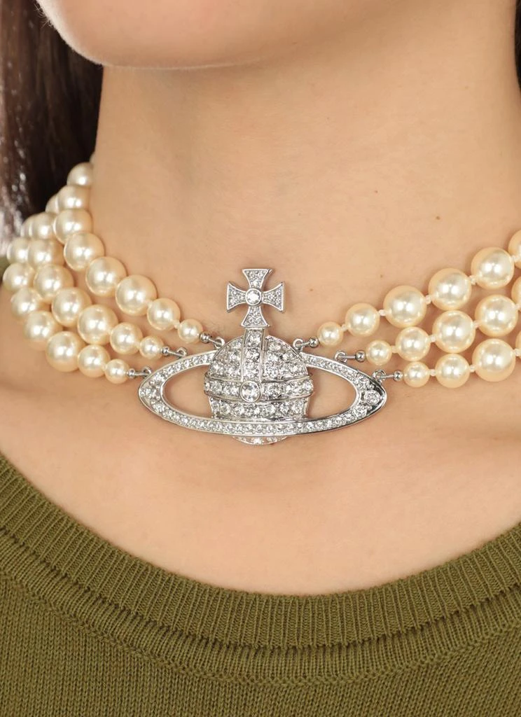 商品Vivienne Westwood|Silver Orb Necklace,价格¥3814,第4张图片详细描述