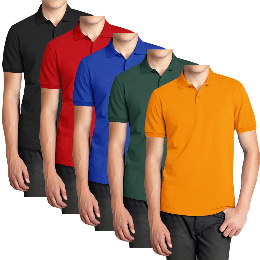 Мужские поло-рубашки с коротким рукавом из пике Galaxy Polo Avenue - комплект из 5 штук image 2