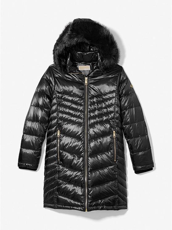 商品Michael Kors|Faux Fur Quilted Puffer Coat,价格¥1022,第3张图片详细描述