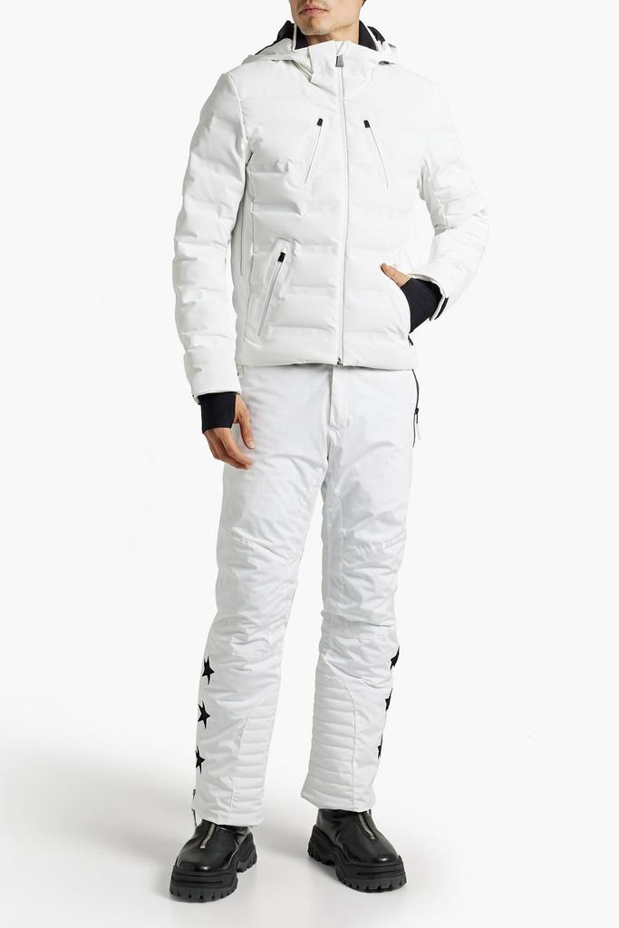 Quilted hooded down ski jacket商品第2张图片规格展示