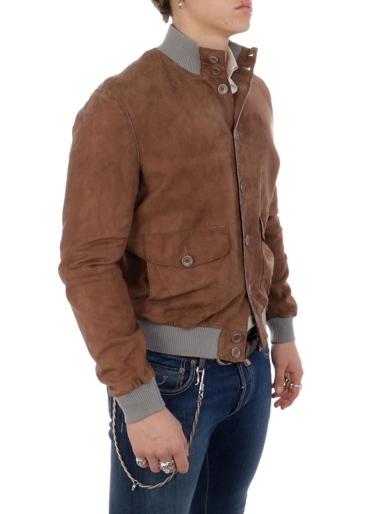 商品THE JACK LEATHERS|The Jack Leathers Men's  Brown Suede Outerwear Jacket,价格¥3353,第4张图片详细描述