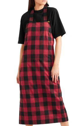 商品Vetements|Checked cotton-flannel dress,价格¥2910,第2张图片详细描述