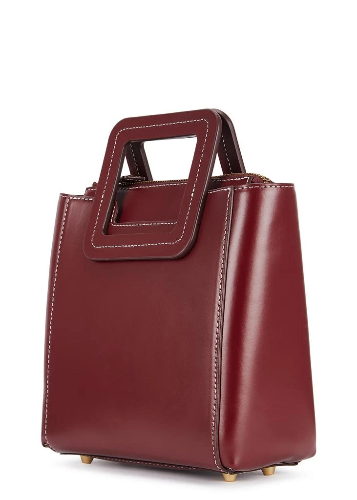 商品Staud|Shirley mini burgundy leather top handle bag,价格¥1253,第2张图片详细描述