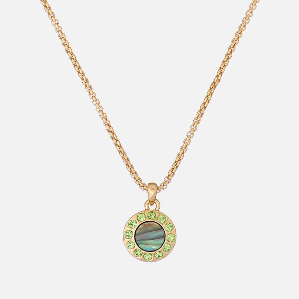 商品Ted Baker London|Ted Baker Women's Gemmarh: Gem Button Pendant - Gold, Green,价格¥185,第3张图片详细描述