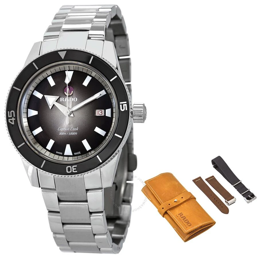 商品Rado|Captain Cook Automatic Black Dial Men's Watch R32105158,价格¥13409,第1张图片