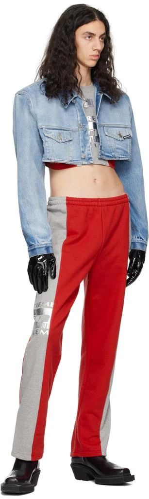 商品VTMNTS|Red & Gray 'Extreme System' Lounge Pants,价格¥3438,第4张图片详细描述