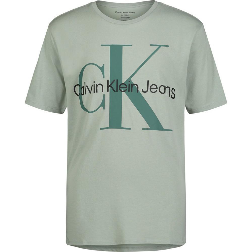 商品Calvin Klein|Big Boys Monologo Short Sleeve T-shirt,价格¥72,第1张图片