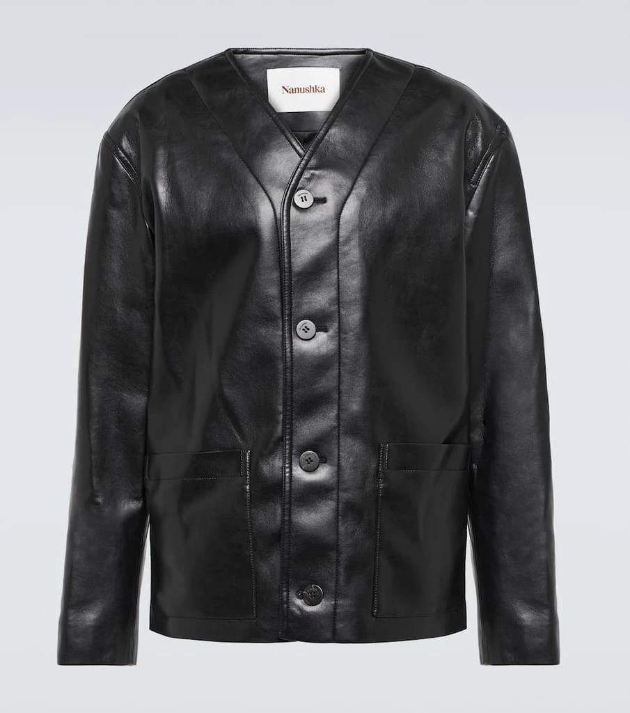 商品Nanushka|Marius regenerated leather jacket,价格¥4156,第1张图片