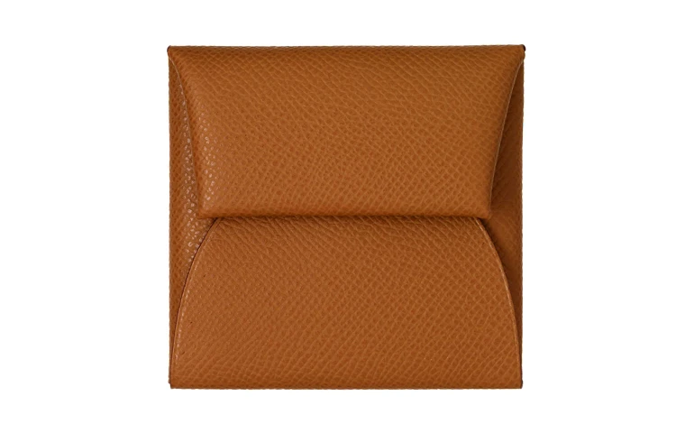 商品[国内直发] Hermes|爱马仕 Bastia 银扣 Epsom小牛皮 零钱包 女款 金棕,价格¥2381,第1张图片