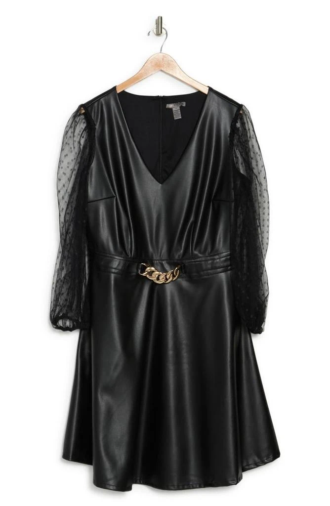 商品Love by Design|Vanguard Pleather Swiss Dot Dress,价格¥423,第3张图片详细描述