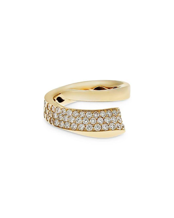 商品Crivelli|18K Yellow Gold Like Diamond Pavé Bypass Ring - Exclusive, Italy Campaign,价格¥43864,第1张图片详细描述