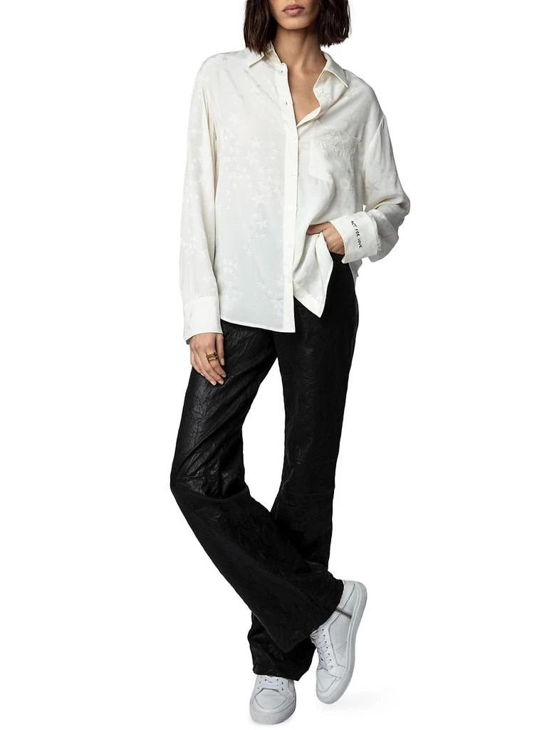 商品Zadig&Voltaire|Silk Jacquard-Star Blouse,价格¥1265,第2张图片详细描述