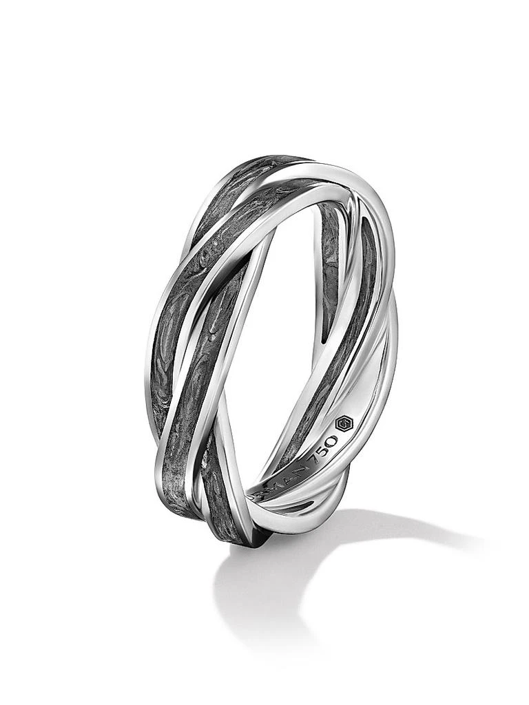 商品David Yurman|DY Helios™ Band Ring in 18K White Gold,价格¥27098,第3张图片详细描述