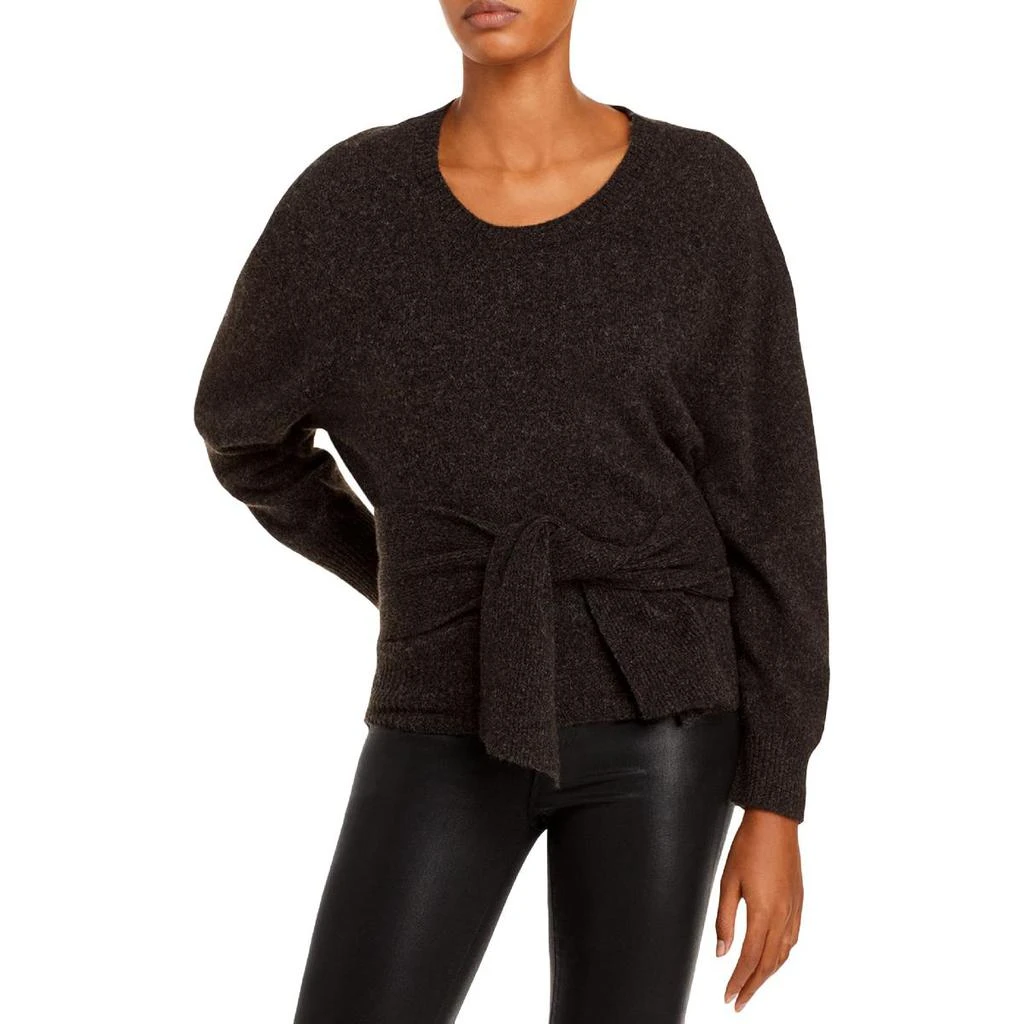 商品IRO|IRO Womens Joane Merino Wool Blend Ribbed Trim Crewneck Sweater,价格¥410,第1张图片
